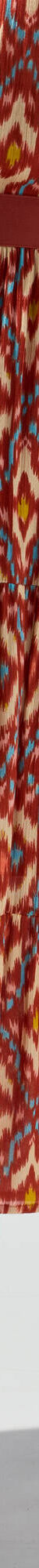 Jupe courte volantée imprimé ikat, crépon (terracotta) Jupe courte volantée imprimé ikat, crépon (terracotta)